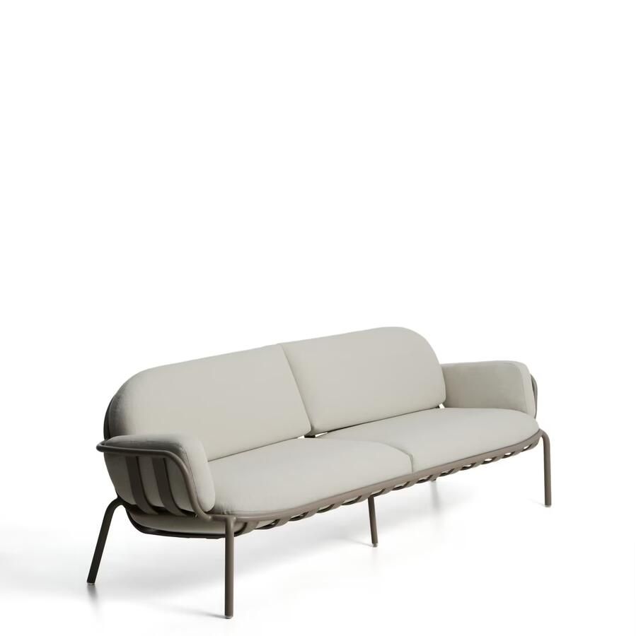 Kave Home 3-zits Tuinbank Joncols 224cm Taupe