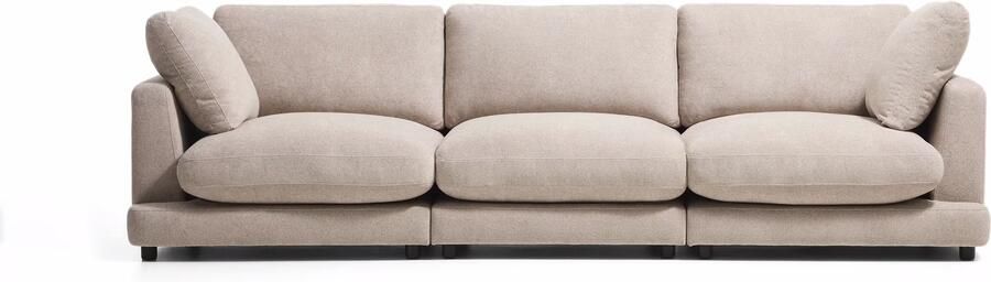 Kave Home 4-zits Bank Gala 300cm Bouclé Beige