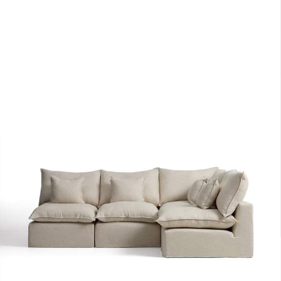 Kave Home 4-zits Hoekbank Anarela Rechts 287cm Beige