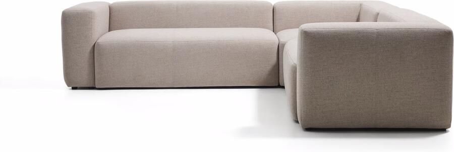 Kave Home 4-zits Hoekbank Blok 290cm Chenille Beige