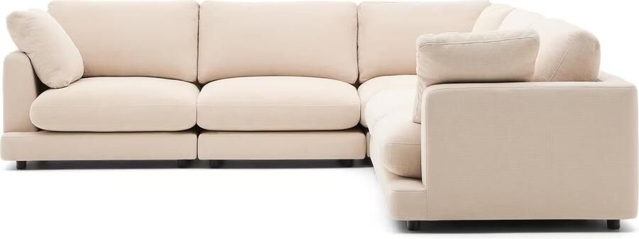 Kave Home 6-zits Hoekbank Gala Chenille Beige