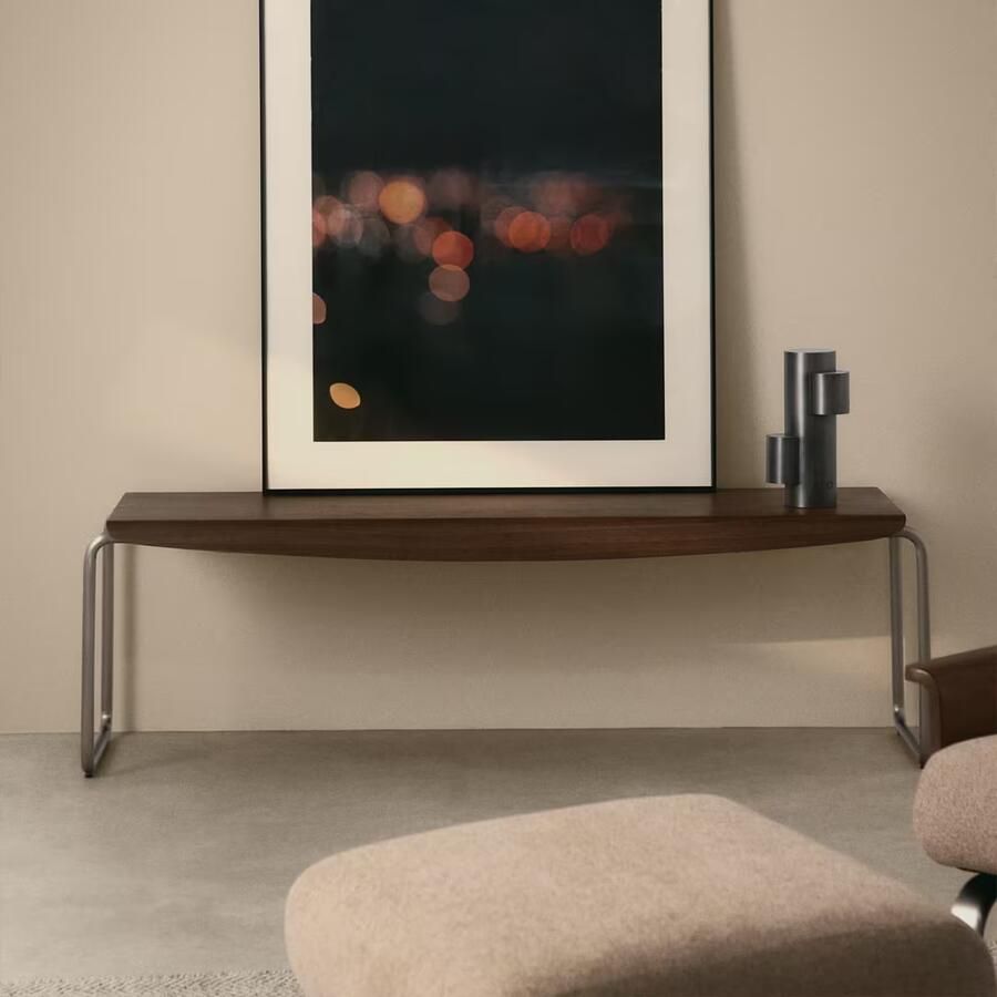 Kave Home Bank Tarsel Walnootfineer 142cm Bruin