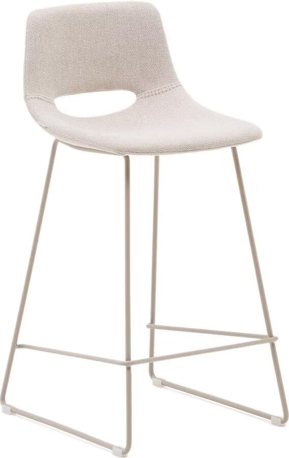 Kave Home Barkruk Zahara Beige (zithoogte 65cm)