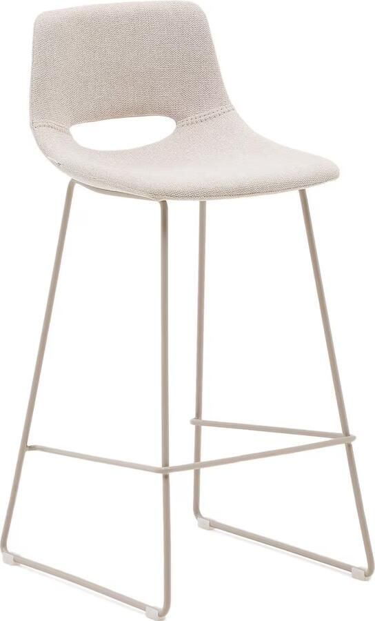 Kave Home Barkruk Zahara Beige (zithoogte 76cm)