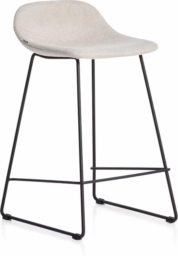 Kave Home Barkruk Zahara Stof Beige (zithoogte 66cm)