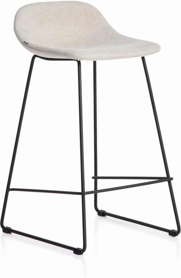 Kave Home Barkruk Zahara Stof Beige (zithoogte 76cm)