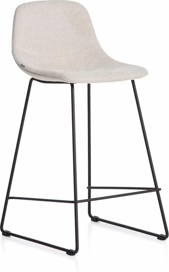 Kave Home Barkruk Zahara Stof Beige (zithoogte 76cm)
