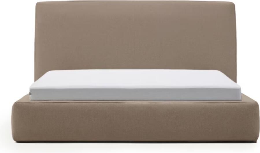 Kave Home Bed Blok 160 x 200cm Bruin