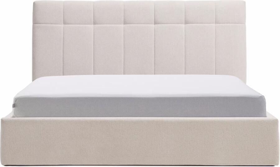 Kave Home Bed Darnela Chenille met opbergruimte 150 x 200cm Beige