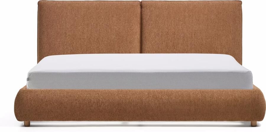 Kave Home Bed Elerio Chenille 180 x 200cm Koper
