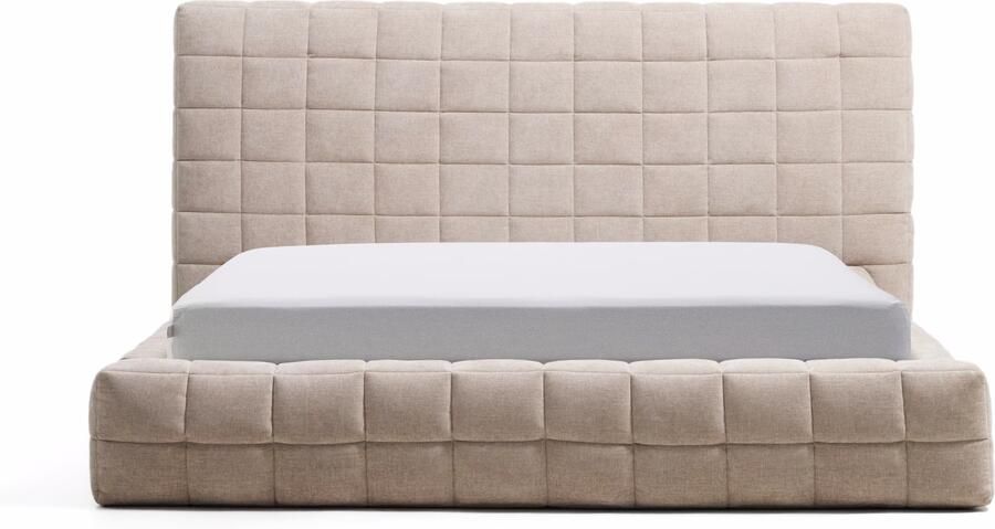 Kave Home Bed Luiana Chenille 160 x 200cm Beige