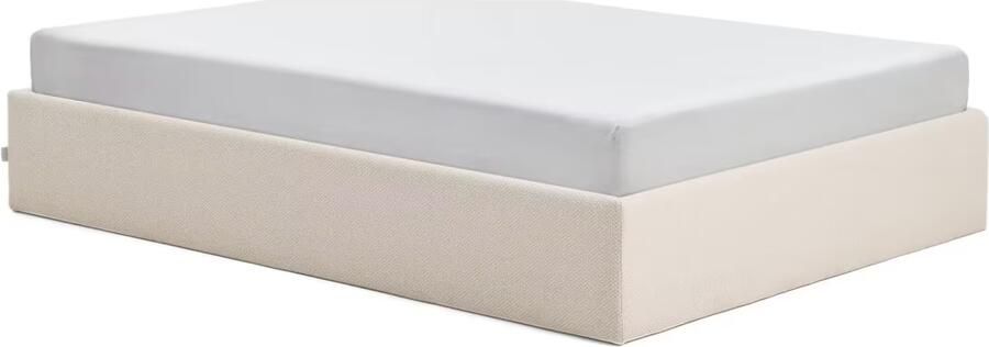 Kave Home Bed Nelzi Met uitklapbare bedbodem 150 x 200cm Naturel