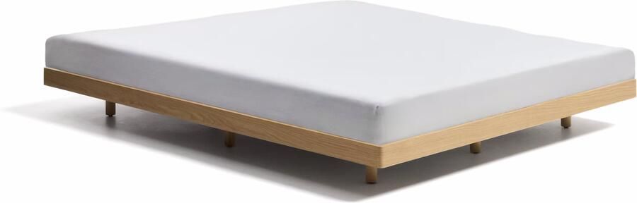 Kave Home Bed Norlen Eiken 160 x 200cm Eiken Naturel