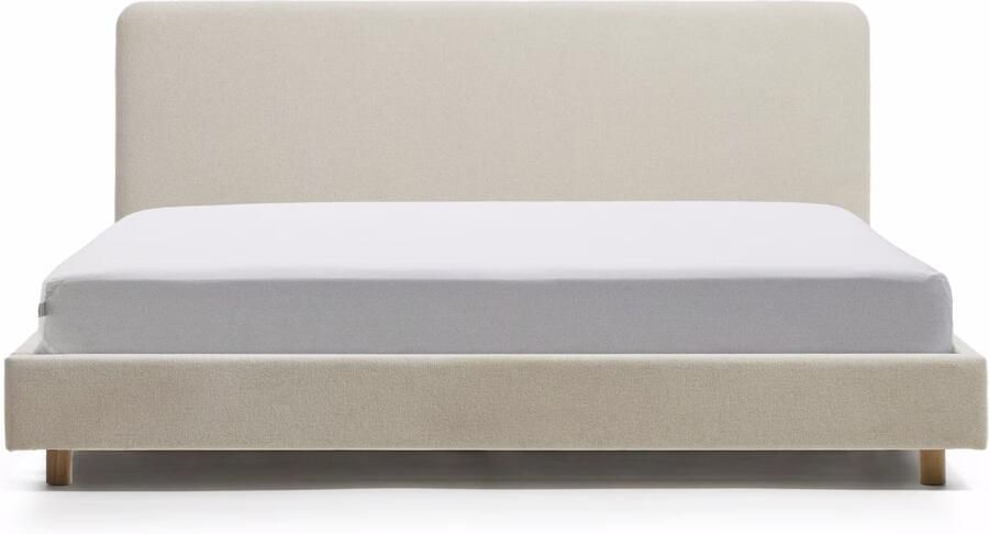 Kave Home Bed Selven Chenille 150 x 200cm Beige