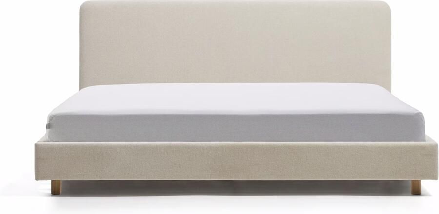 Kave Home Bed Selven Chenille 160 x 200cm Beige