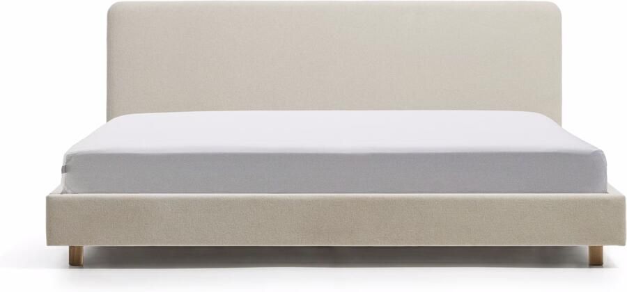 Kave Home Bed Selven Chenille 180 x 200cm Beige