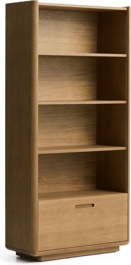 Kave Home Boekenkast Arelida Eiken 185 x 90cm Bruin