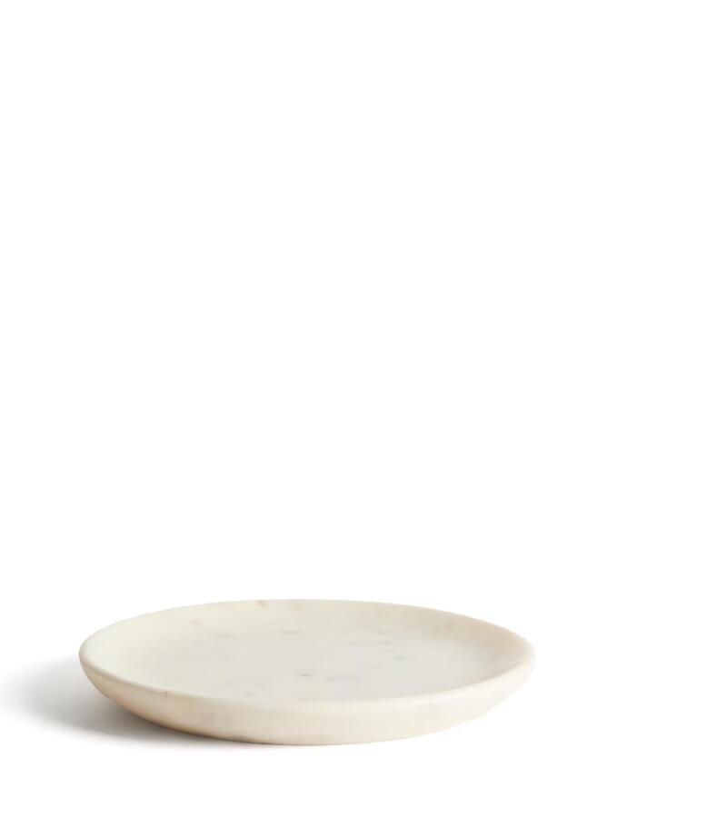 Kave Home Bord Erefi Marmer 23cm Wit
