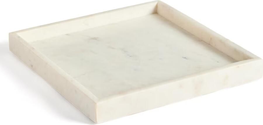 Kave Home Dienblad Serela Marmer Wit