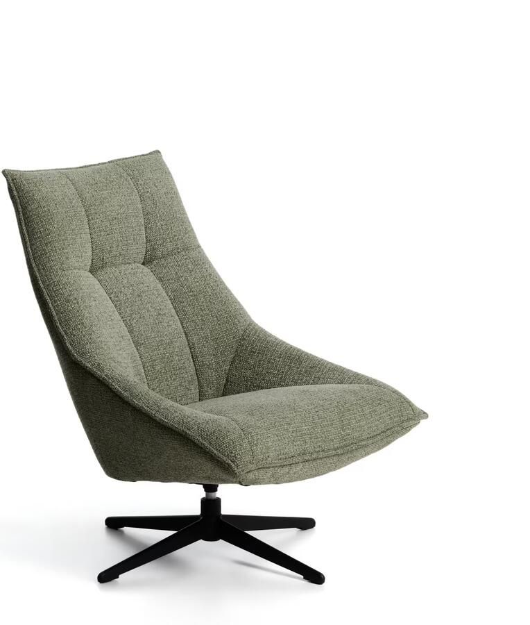 Kave Home Draaifauteuil Dirala Chenille Groen