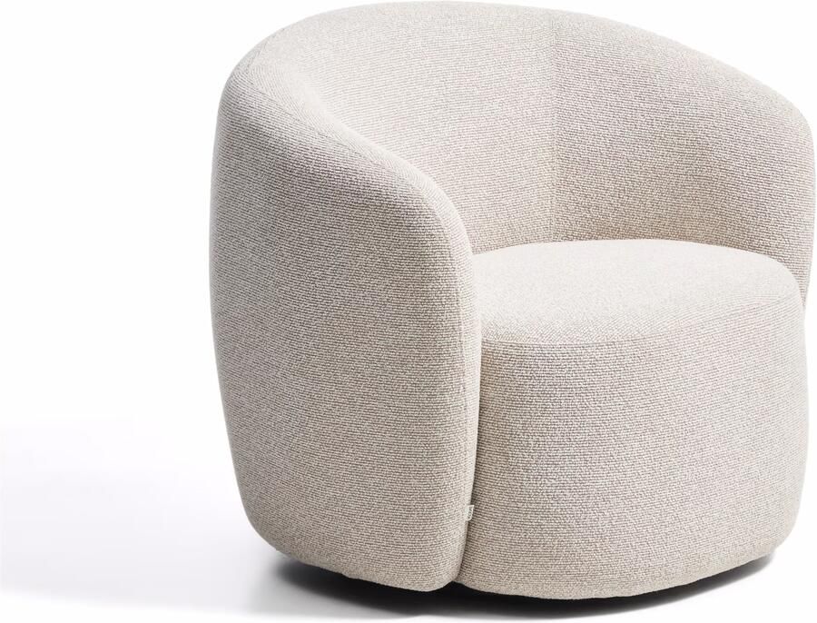 Kave Home Draaifauteuil Odenia Bouclé Beige