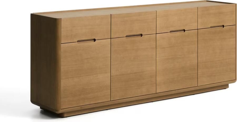 Kave Home Dressoir Arelida Eiken 200cm Bruin