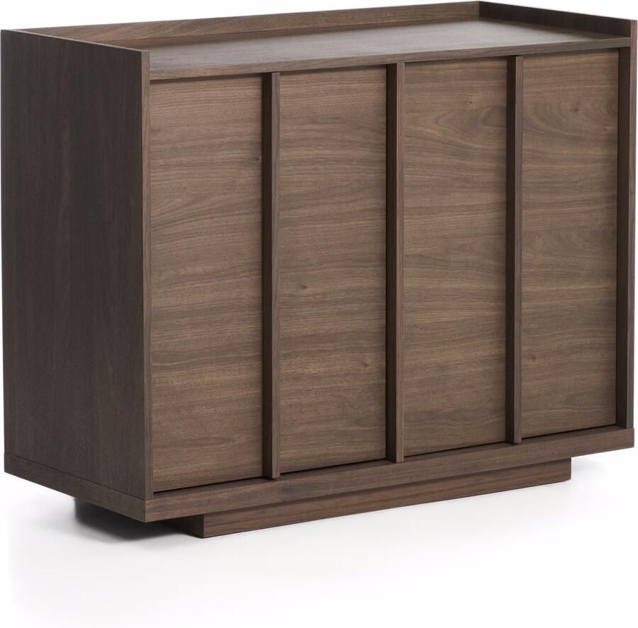 Kave Home Dressoir Onix Walnoot 100cm Donkerbruin