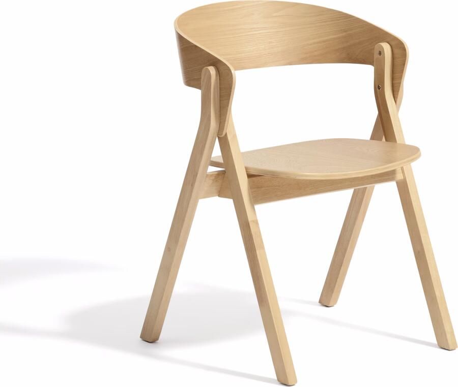 Kave Home Eetkamerstoel Godia Hout Naturel