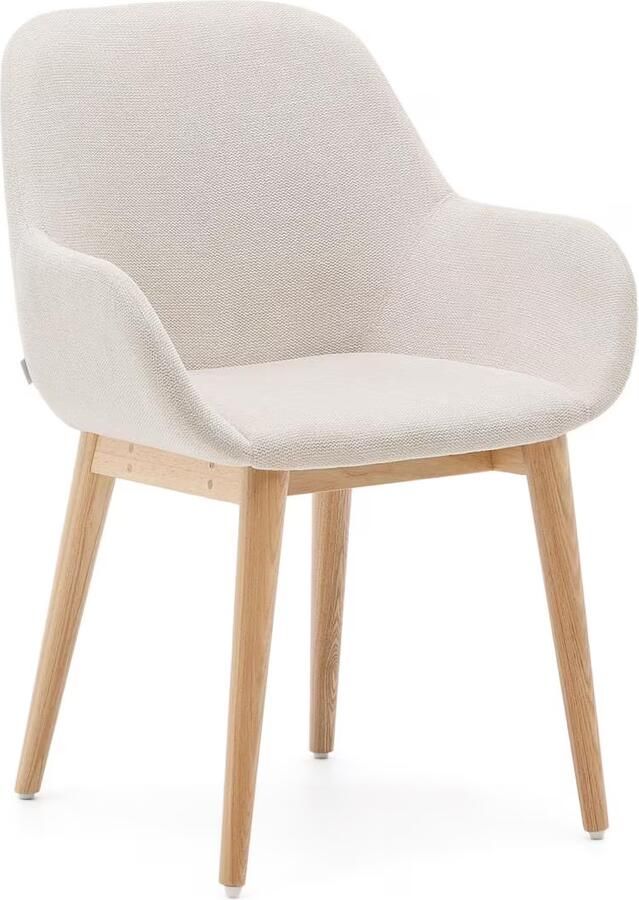 Kave Home Eetkamerstoel Konna Beige Naturel