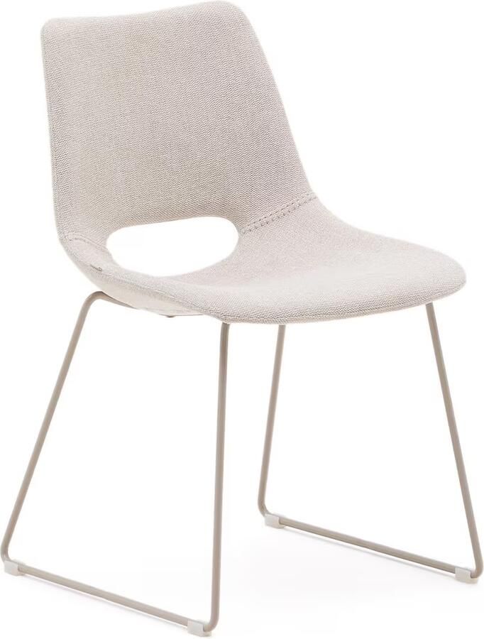 Kave Home Eetkamerstoel Zahara Beige