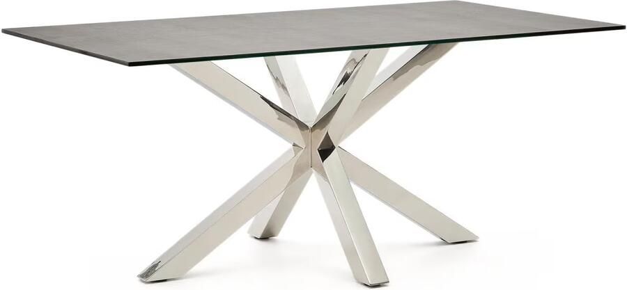 Kave Home Eettafel Argo Keramiek 160 x 90cm Bruin