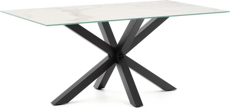 Kave Home Eettafel Argo Keramiek 160 x 90cm Zwart
