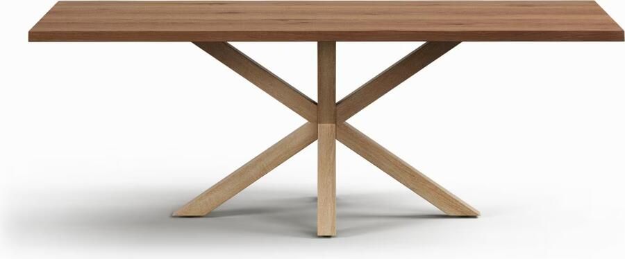 Kave Home Eettafel Argo Verouderd Eikenfineer 220 x 100cm Naturel