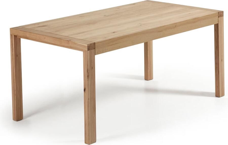 Kave Home Briva uitschuifbare tafel in eikenfineer met natuurlijke
