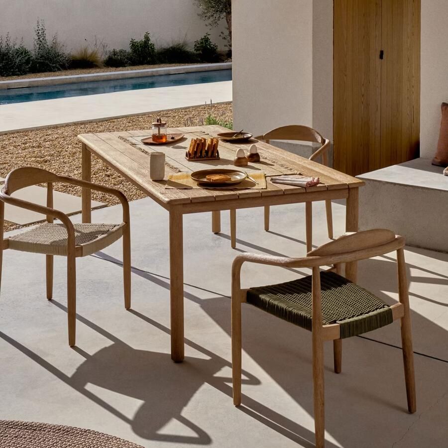 Kave Home Eettafel Sori Acaciahout 200 x 100cm Naturel