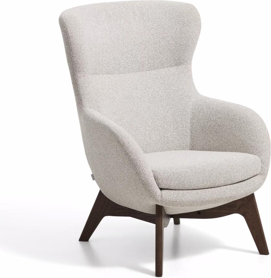 Kave Home Fauteuil Adiran Chenille Beige