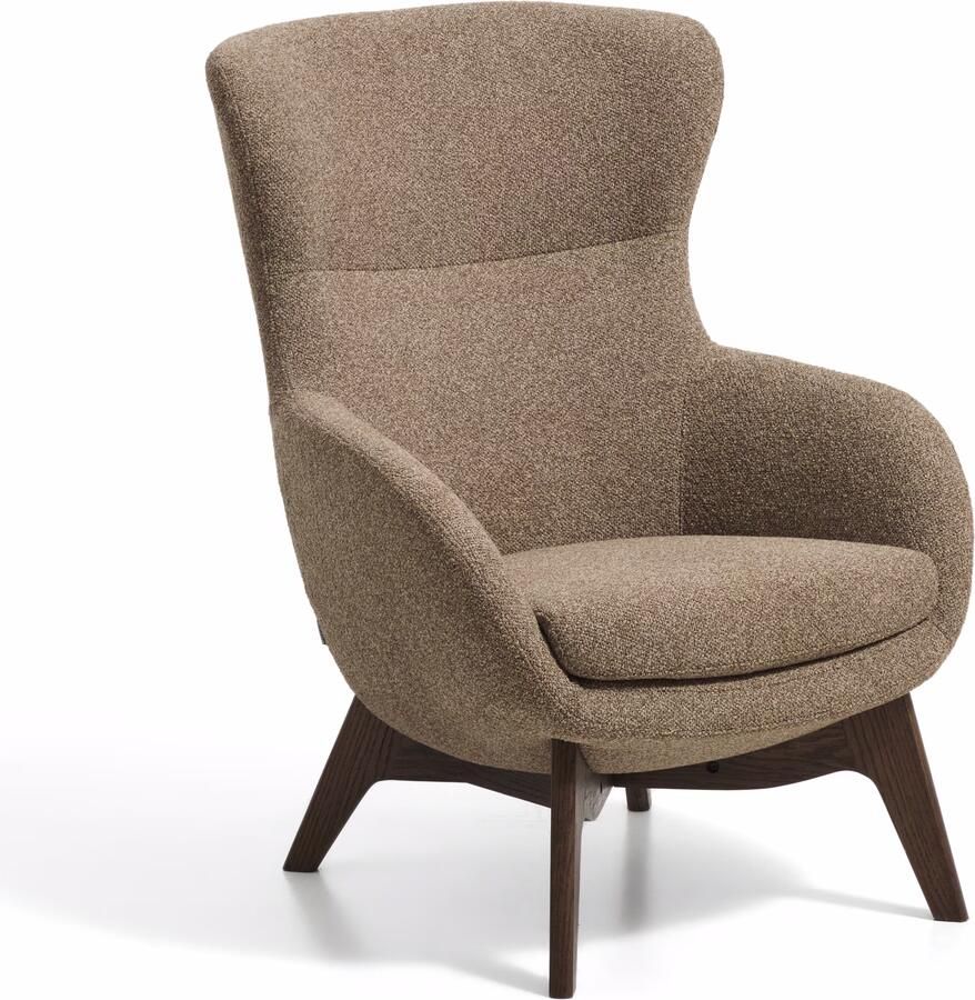 Kave Home Fauteuil Adiran Chenille Lichtbruin