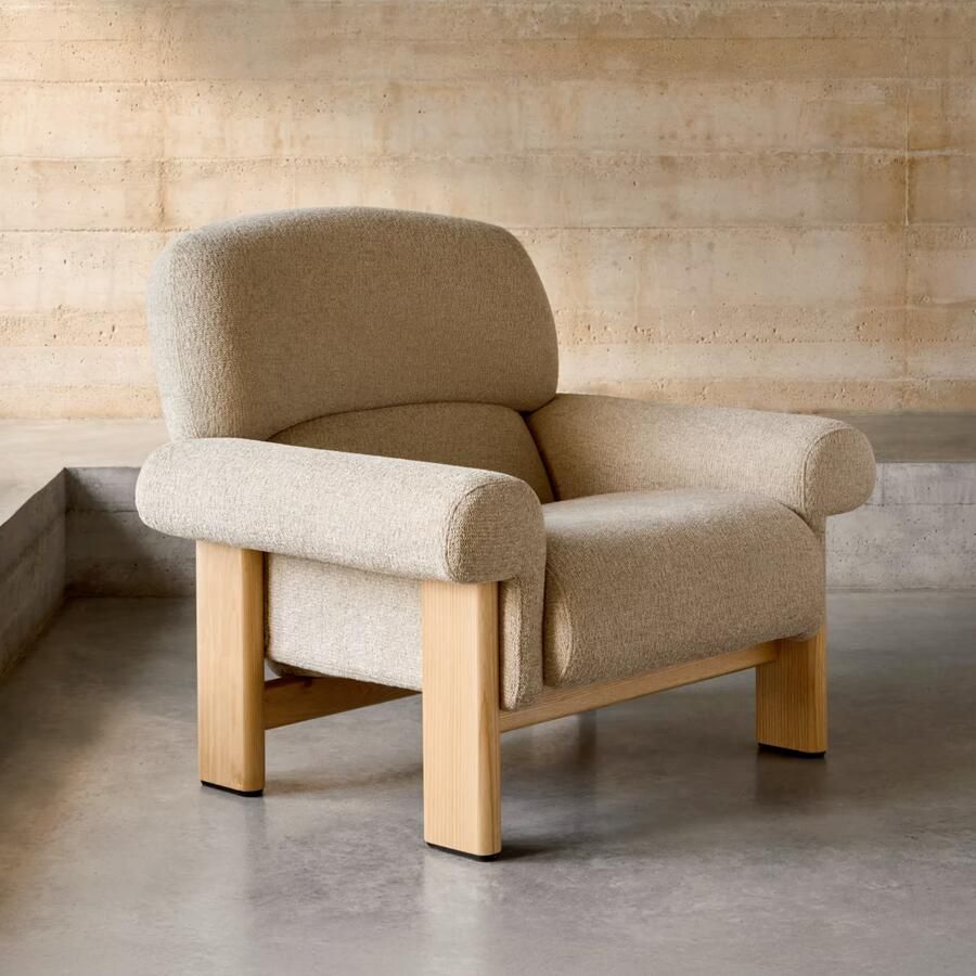 Kave Home Fauteuil Cabana Chenille Beige