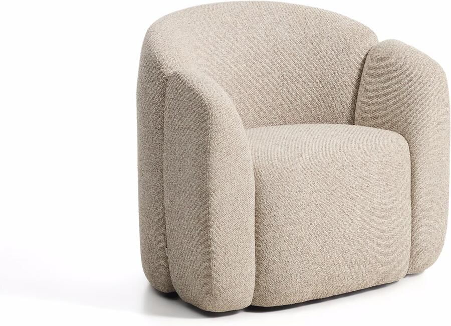 Kave Home Fauteuil Corvena Chenille 85cm Beige