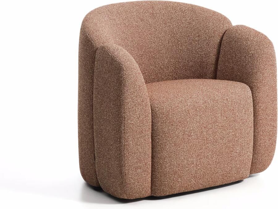 Kave Home Fauteuil Corvena Chenille 85cm Terracotta
