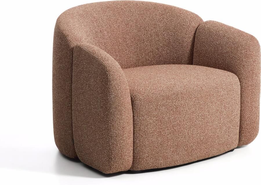 Kave Home Fauteuil Corvena Chenille 98cm Terracotta