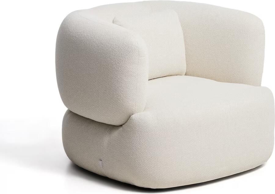 Kave Home Fauteuil Martina Chenille Ecru