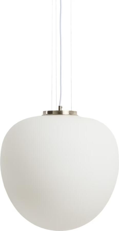 Kave Home Hanglamp Ardali Glas Ø25cm Wit