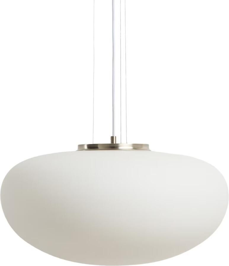 Kave Home Hanglamp Ardali Glas Ø50cm Wit