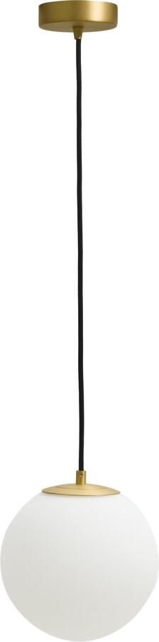 Kave Home Hanglamp Brisia Glas en messing 15cm Wit