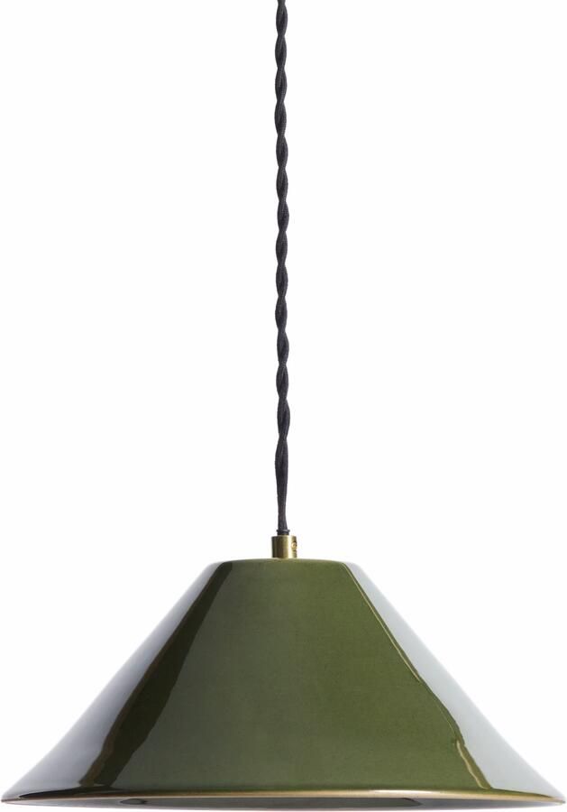 Kave Home Hanglamp Ceren Keramiek Ø29cm Groen
