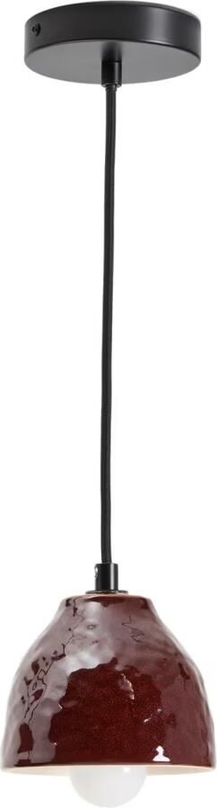 Kave Home Hanglamp Drava Keramiek Donkerrood