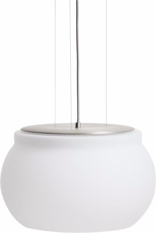 Kave Home Hanglamp Leruna Mat Glas Ø40cm Wit