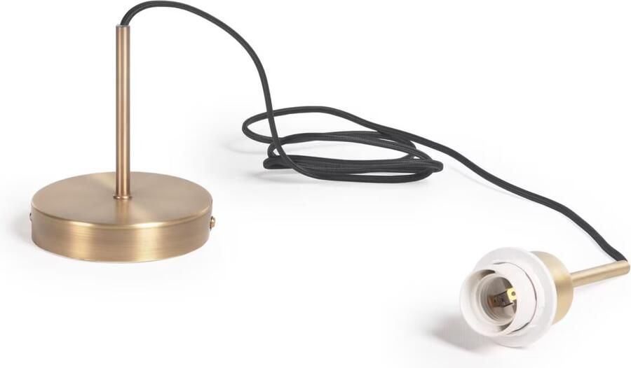 Kave Home Fulvia plafondlampbeugel van metaal met gouden afwerking