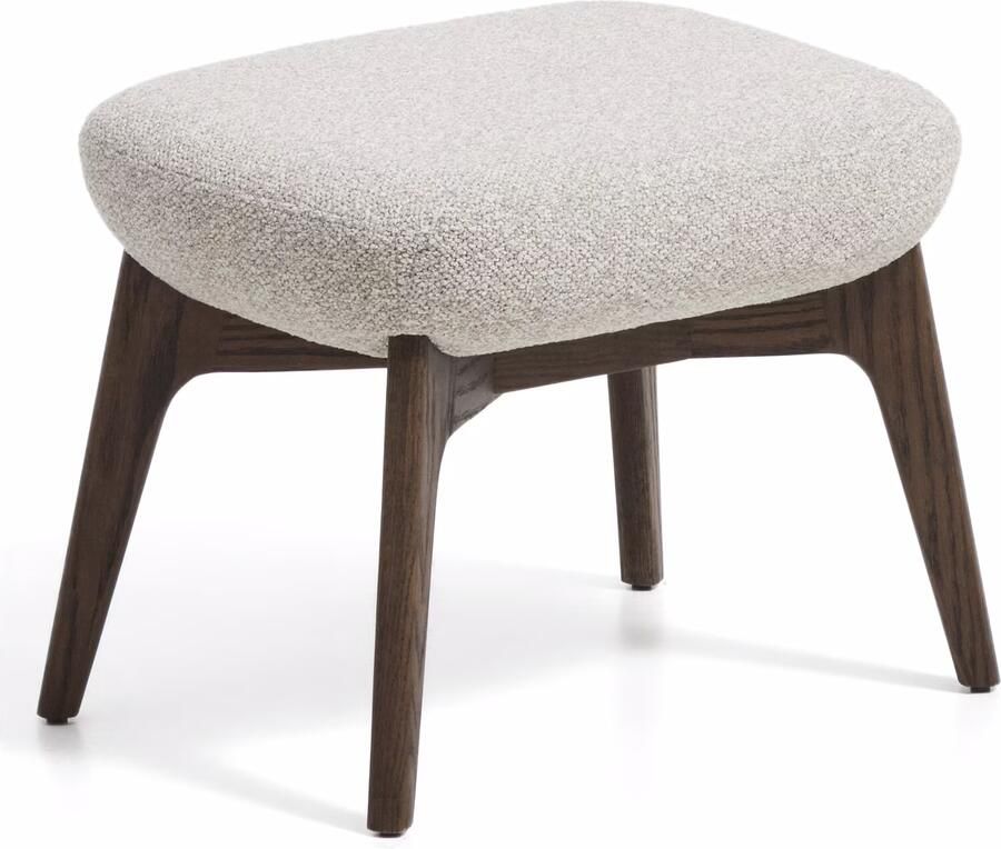 Kave Home Hocker Adiran Chenille Beige